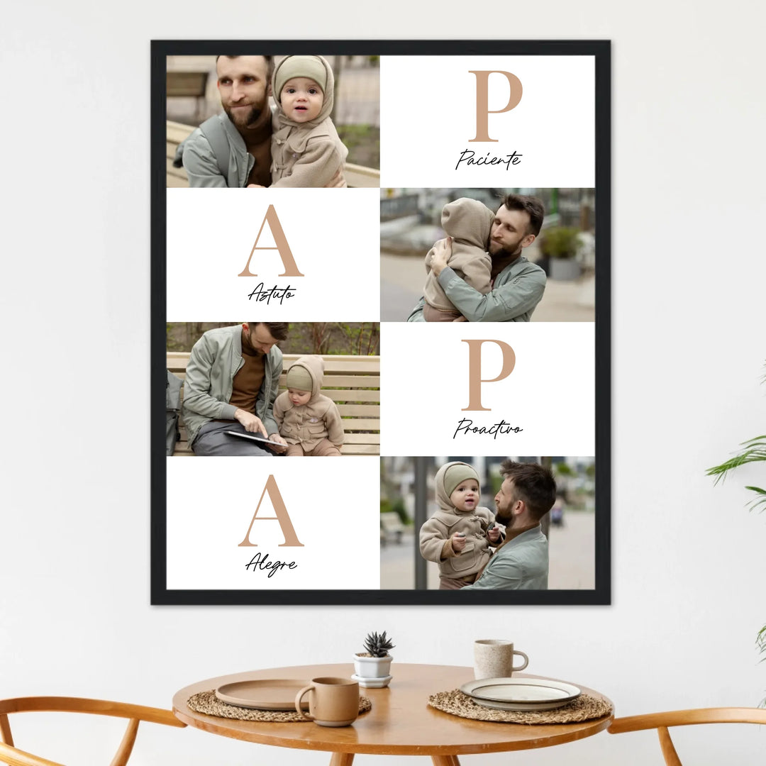 Papá Letras – Póster Personalizado
