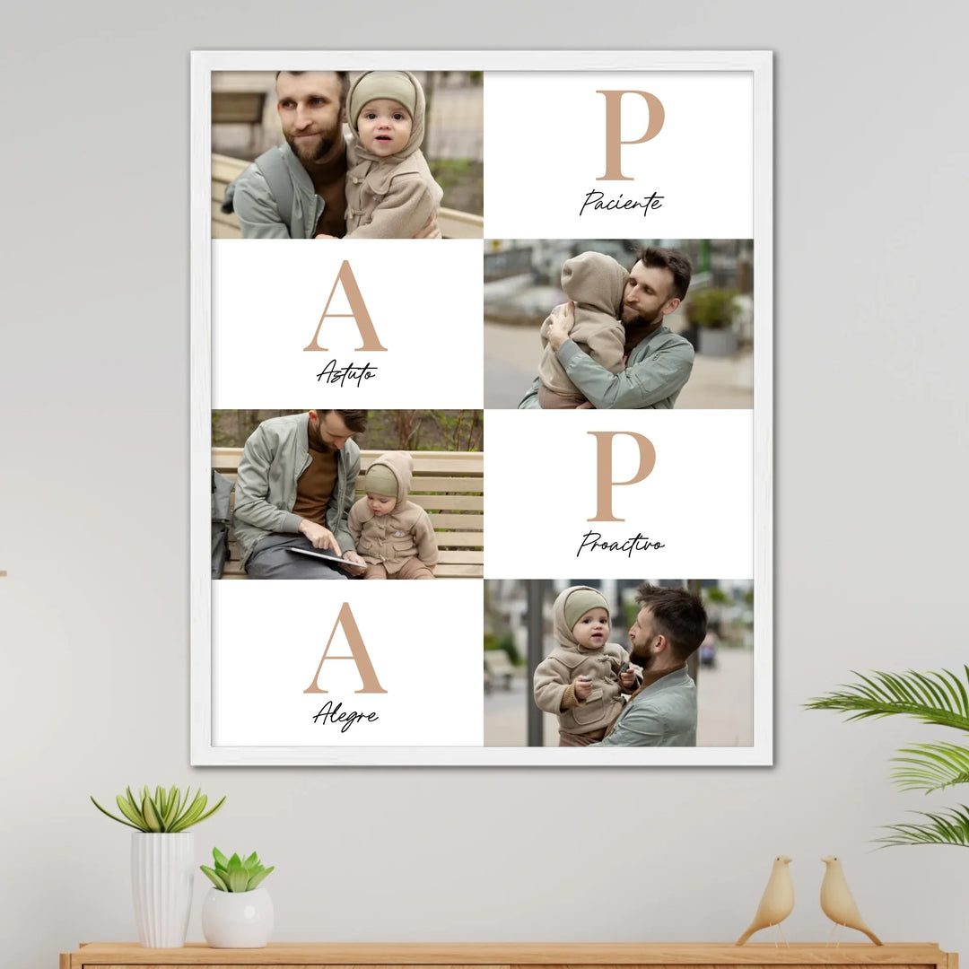 Papá Letras – Póster Personalizado