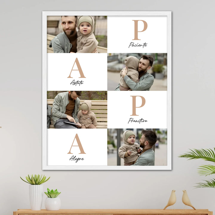 Papá Letras – Póster Personalizado