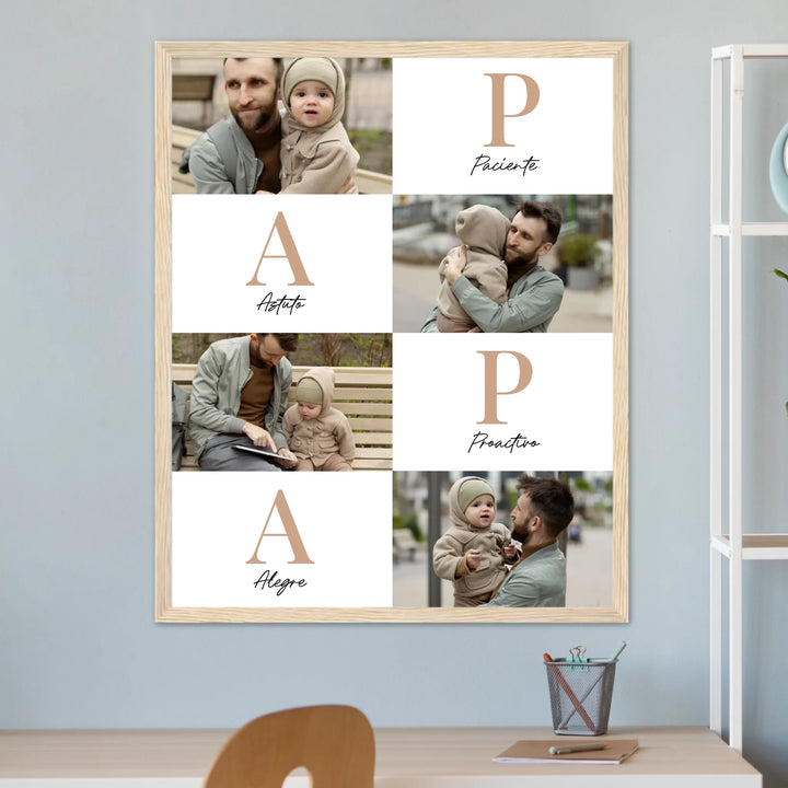 Papá Letras – Póster Personalizado