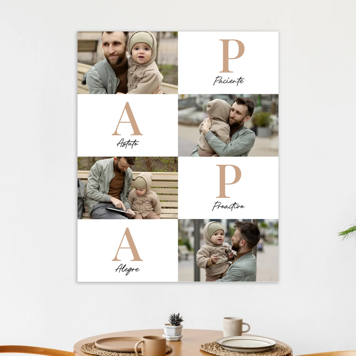 Papá Letras – Póster Personalizado