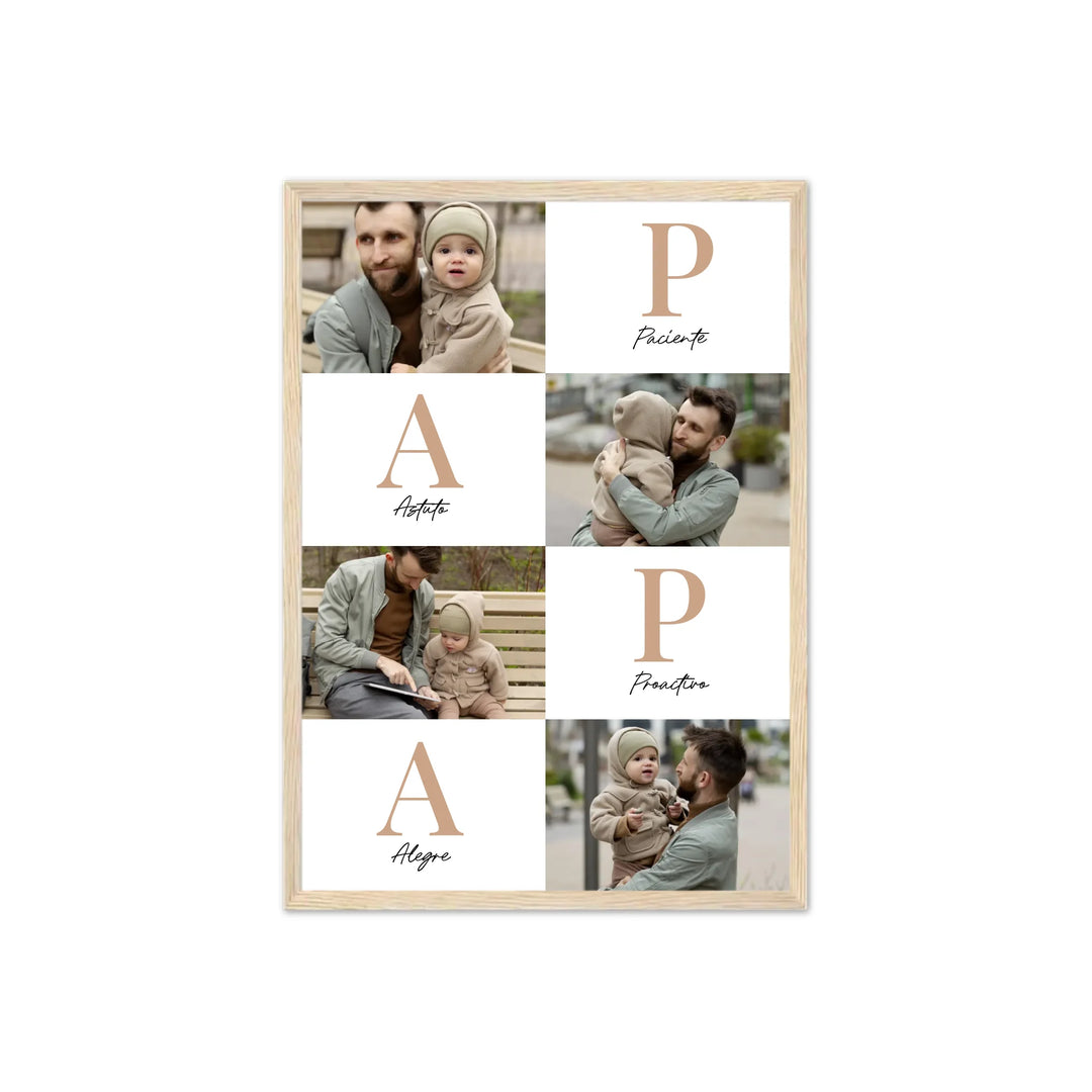 Papá Letras – Póster Personalizado