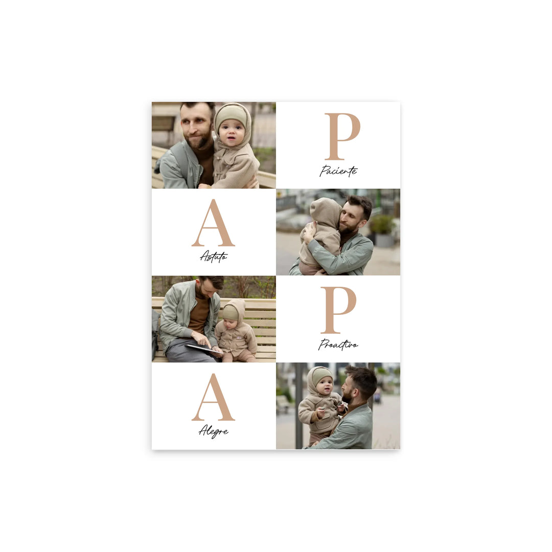 Papá Letras – Póster Personalizado