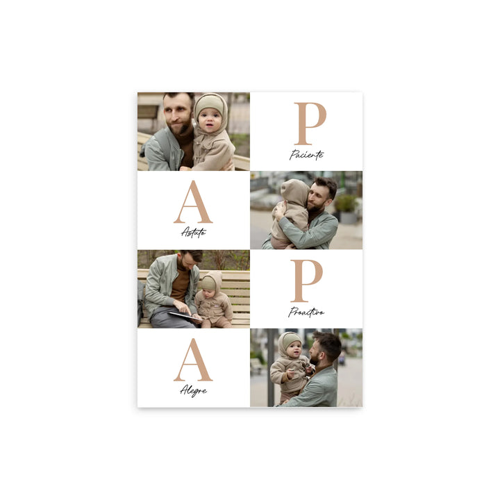 Papá Letras – Póster Personalizado