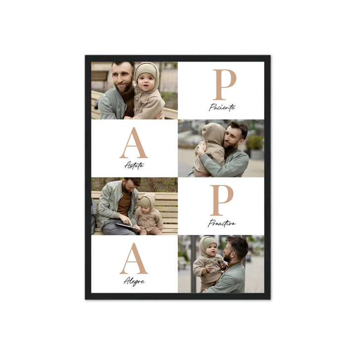 Papá Letras – Póster Personalizado