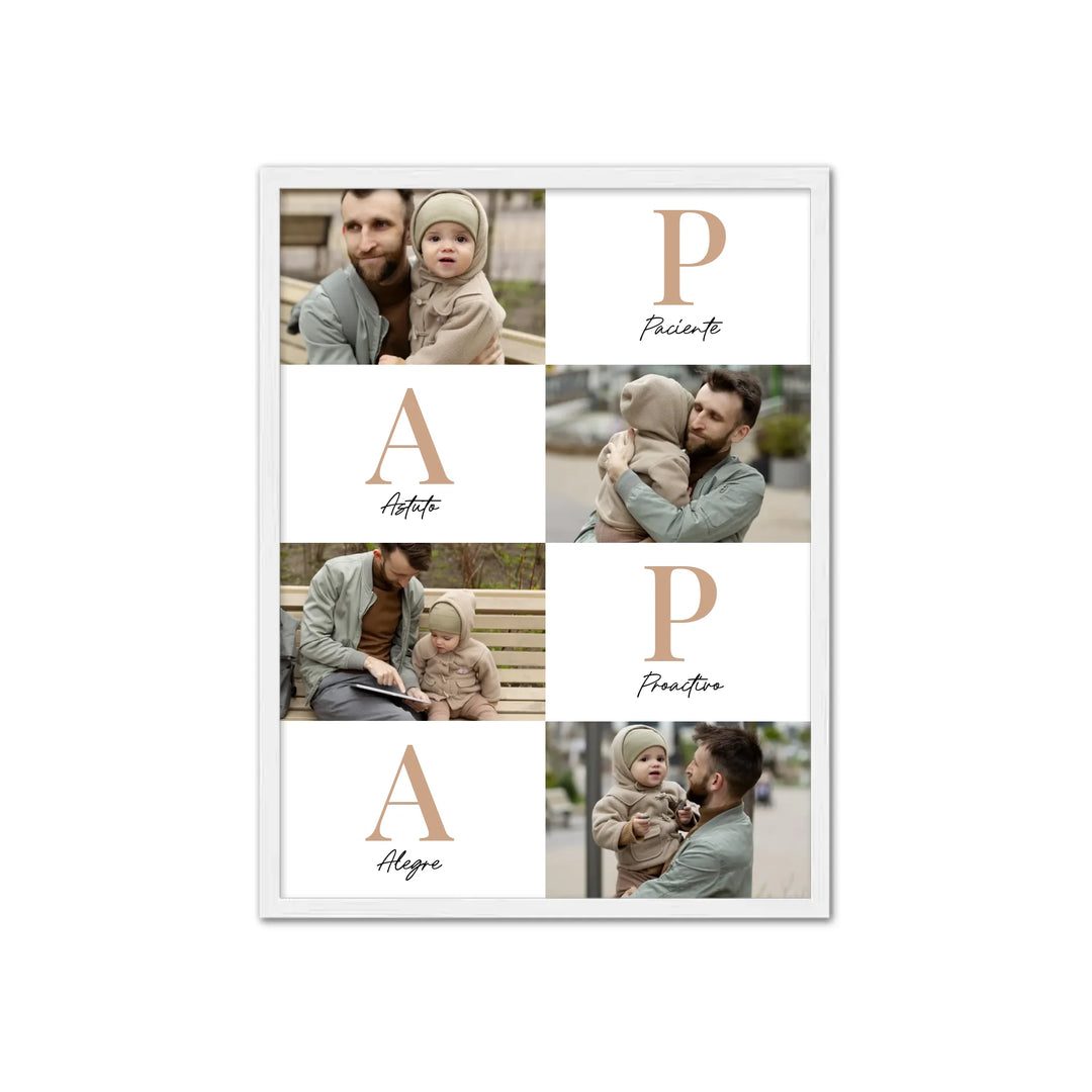 Papá Letras – Póster Personalizado