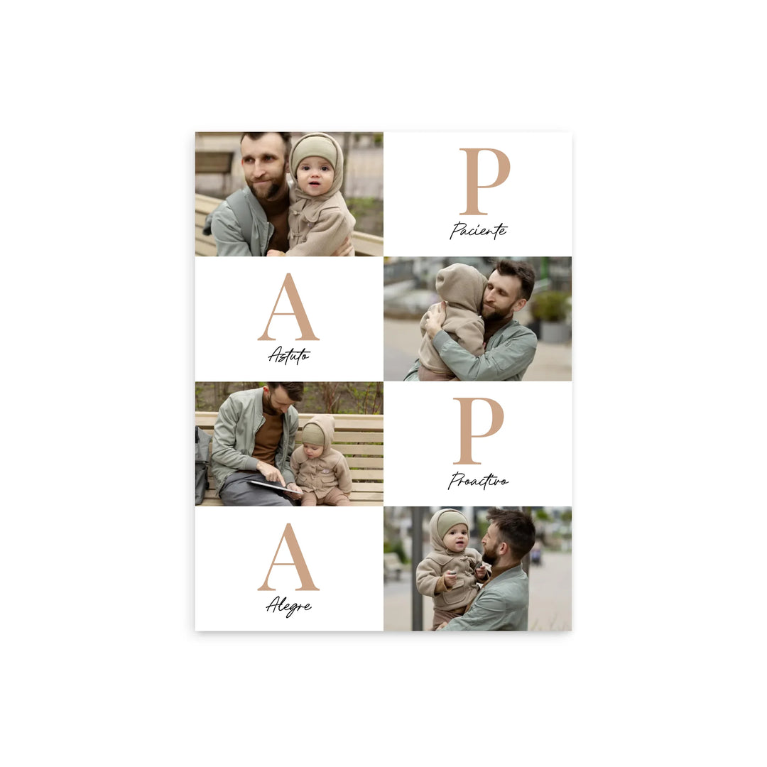 Papá Letras – Póster Personalizado