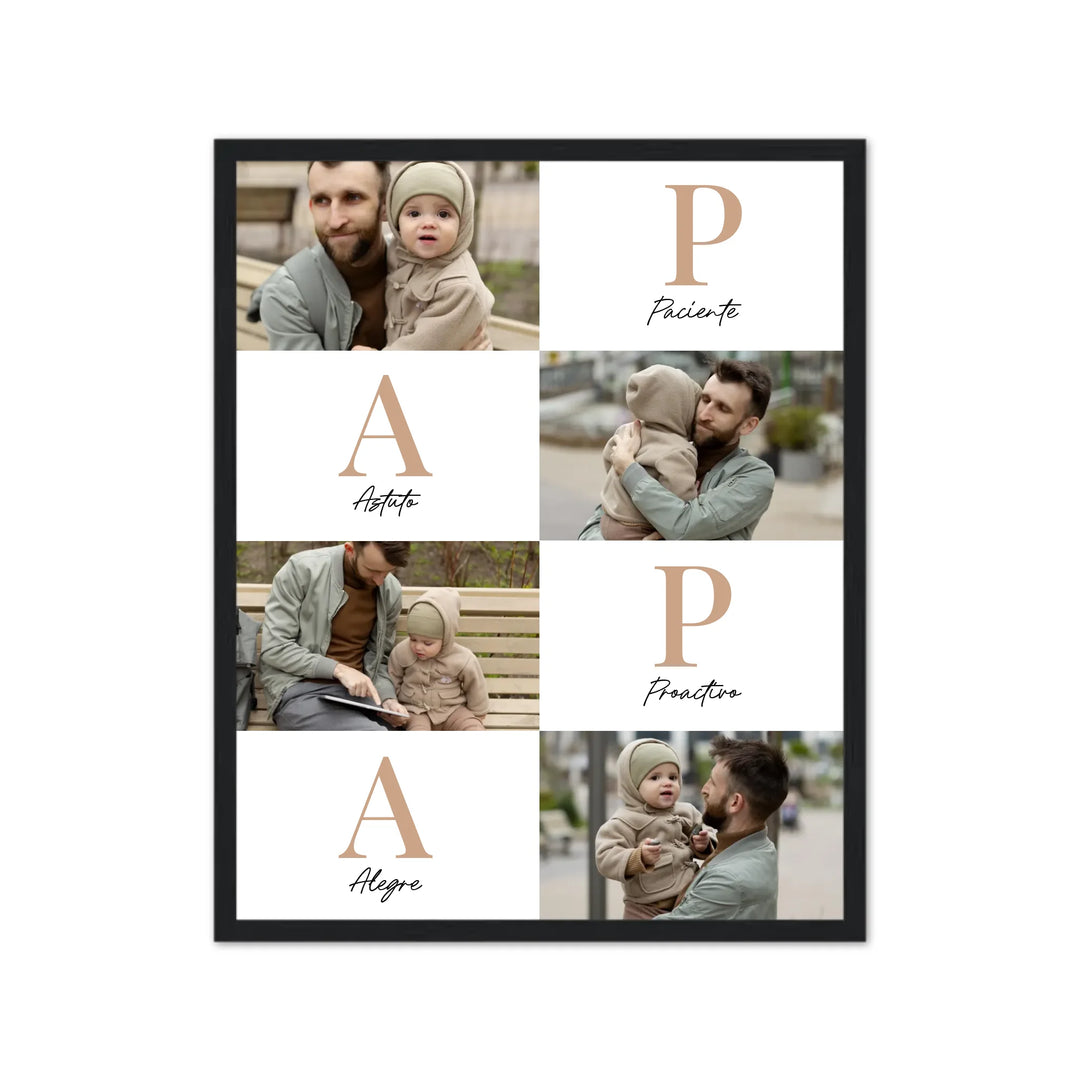 Papá Letras – Póster Personalizado
