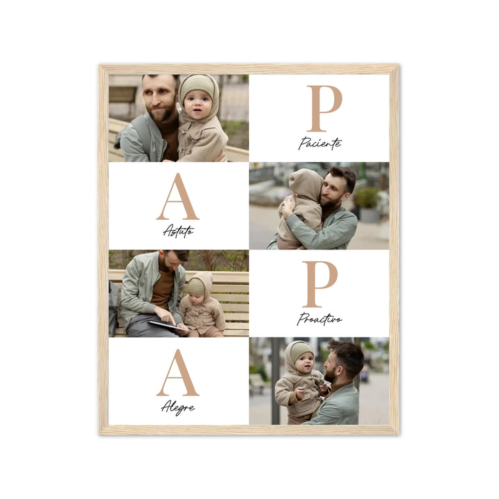 Papá Letras – Póster Personalizado