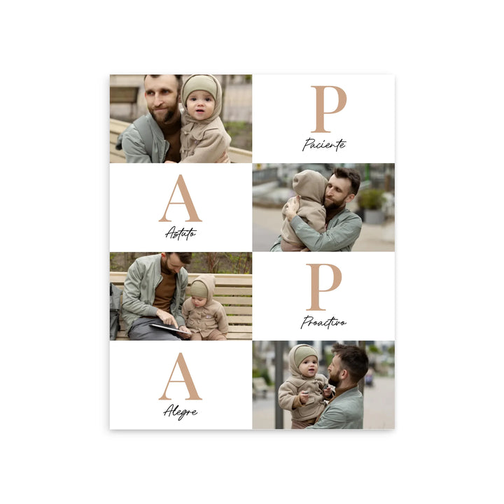 Papá Letras – Póster Personalizado