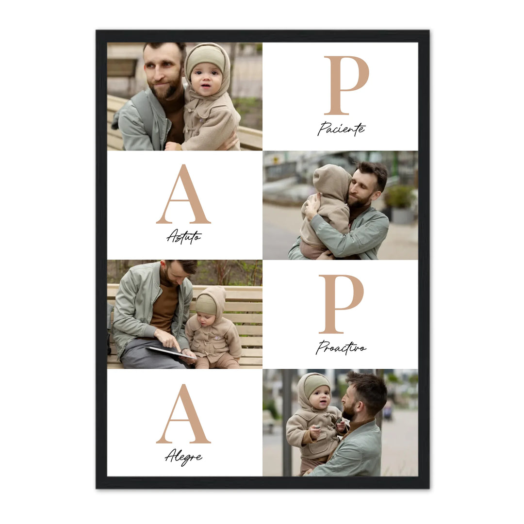 Papá Letras – Póster Personalizado