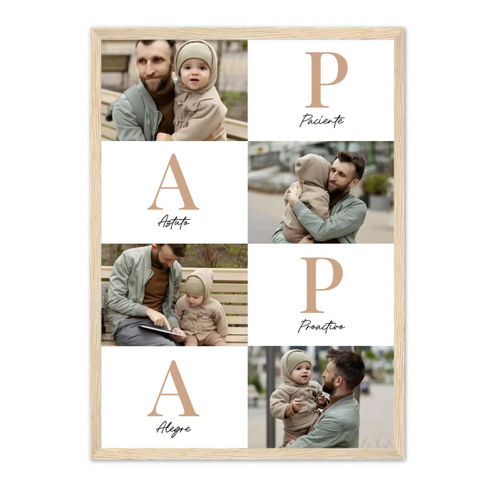 Papá Letras – Póster Personalizado