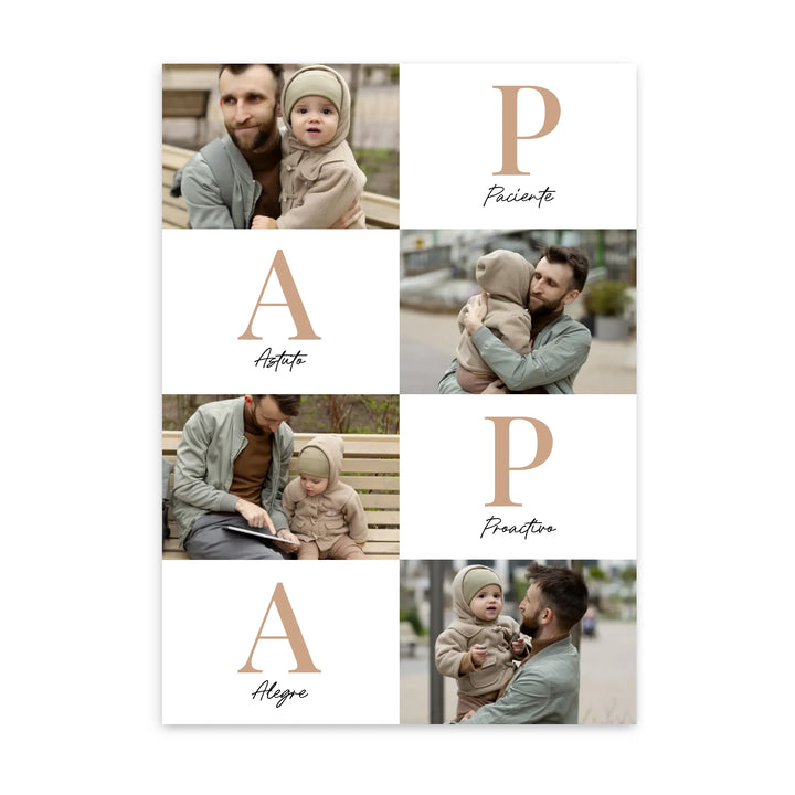 Papá Letras – Póster Personalizado