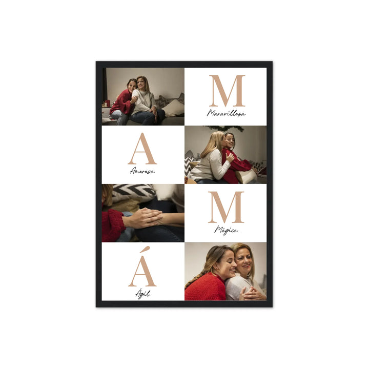Letras Mamá - Póster Personalizado