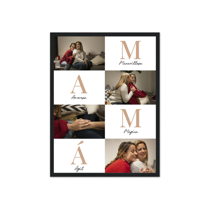 Letras Mamá - Póster Personalizado