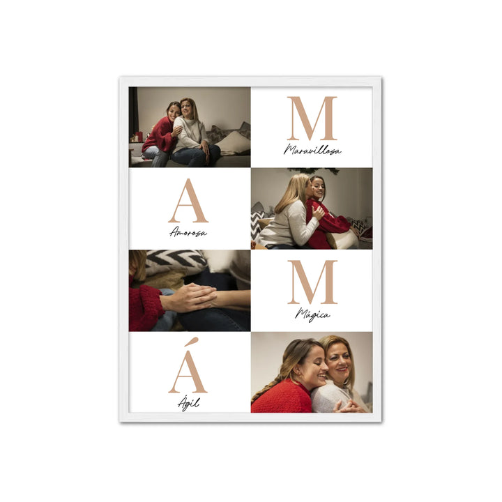 Letras Mamá - Póster Personalizado