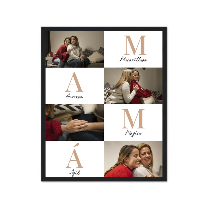 Letras Mamá - Póster Personalizado