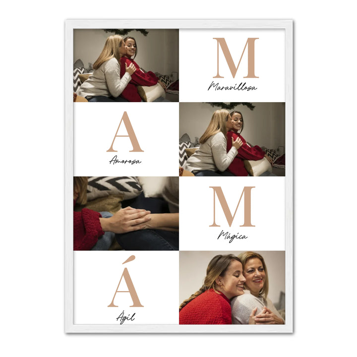 Letras Mamá - Póster Personalizado